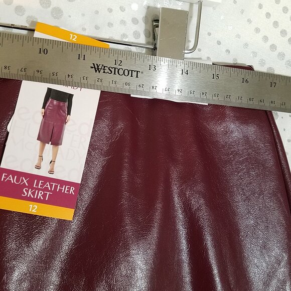 Edited by Hunter McGrady Women’s Faux Leather Skirt – Black – Size 12 –Brand NEW - Picture 6 of 16